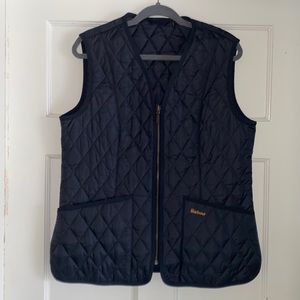 Never worn Barbour Navy Quilted Vest